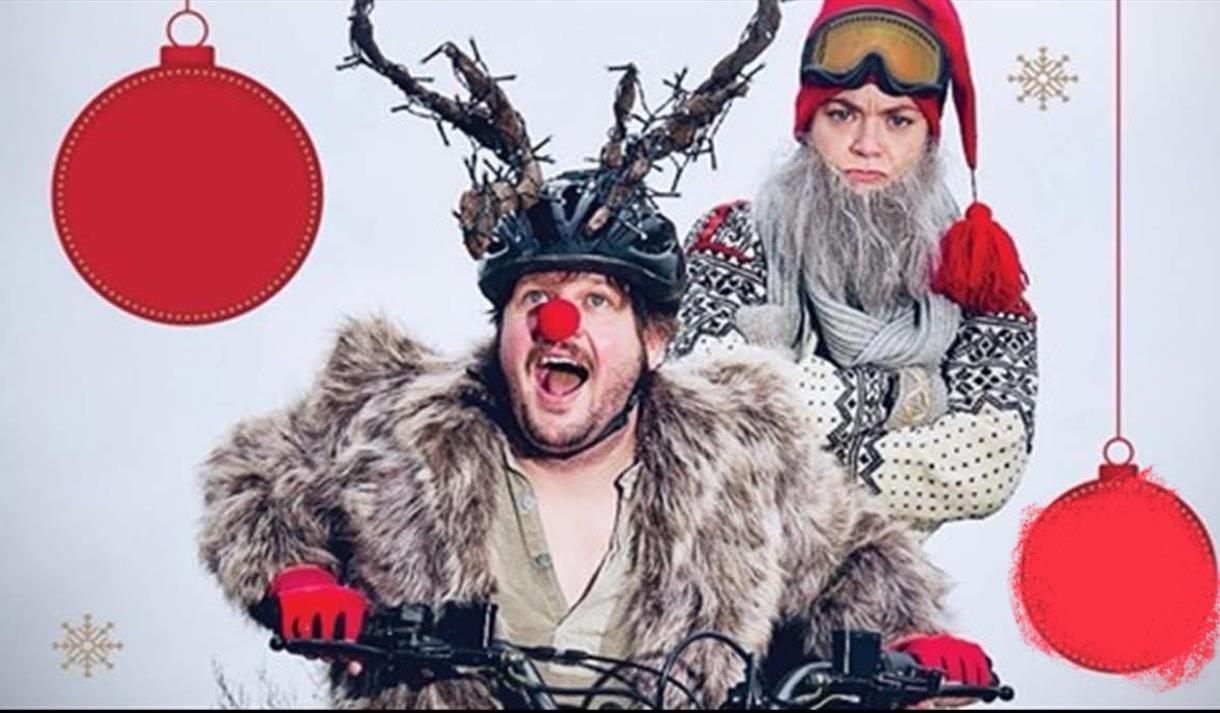 plakat til "Rudolf Råkjører og Gretne Grøtnisse"