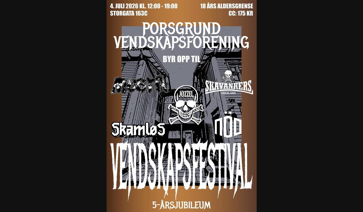 plakat til "Vendskapsfestivalen 2026"