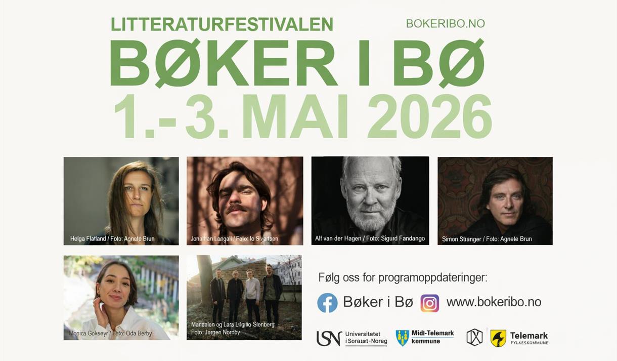 plakat til "Bøker i Bø"