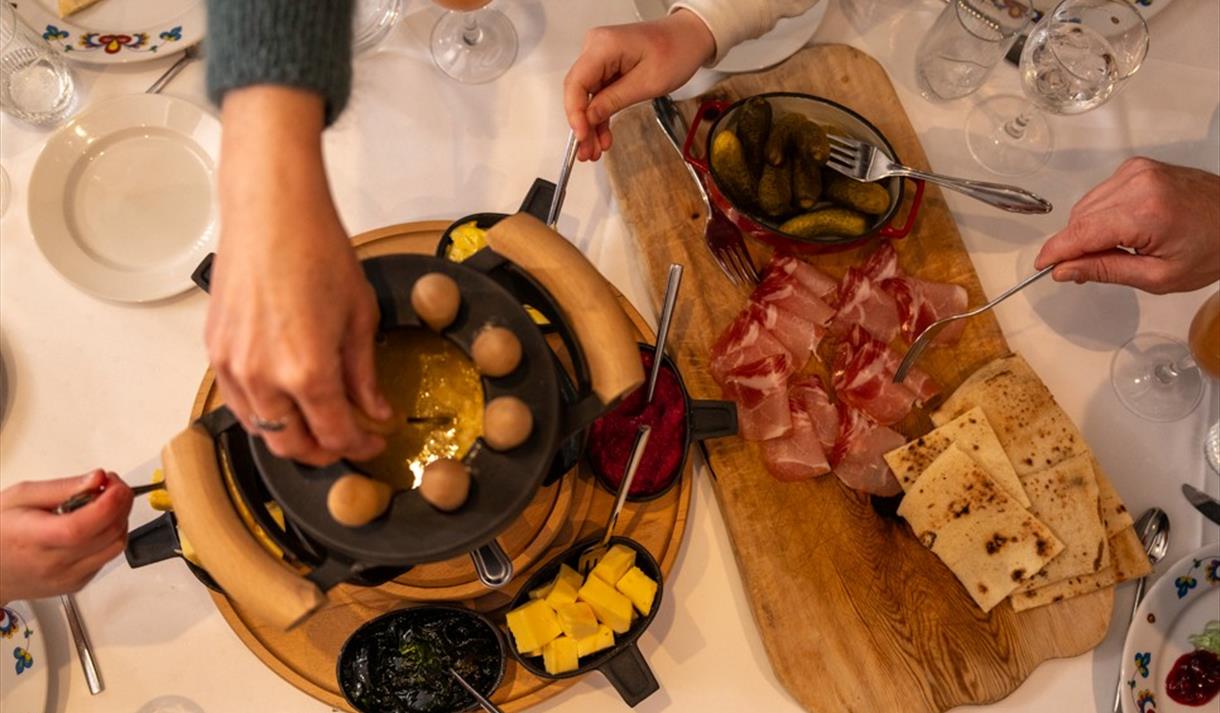 Fondue på Straand Hotel