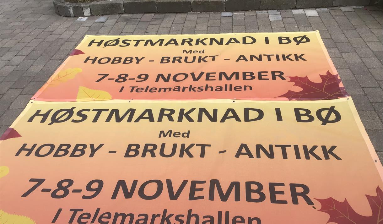 Oversikt over hallen full av utstillere