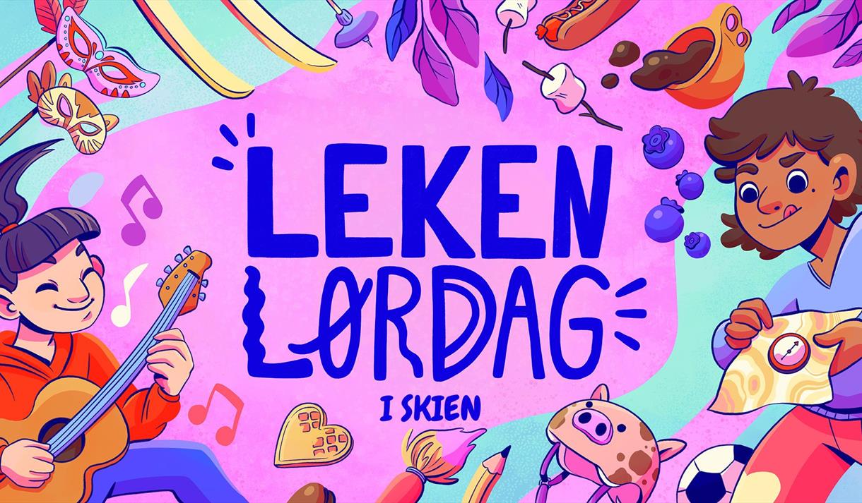 Leken lørdag plakat