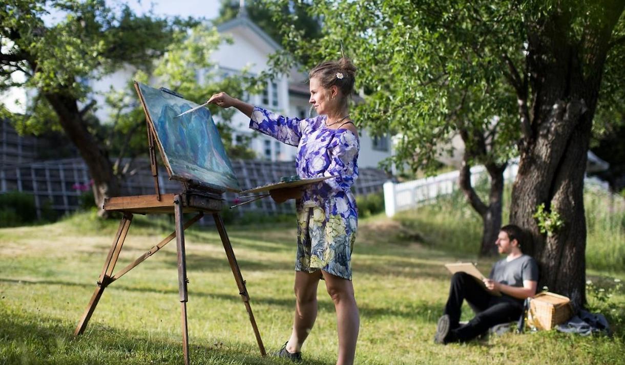 kunstkurs på Nutheim