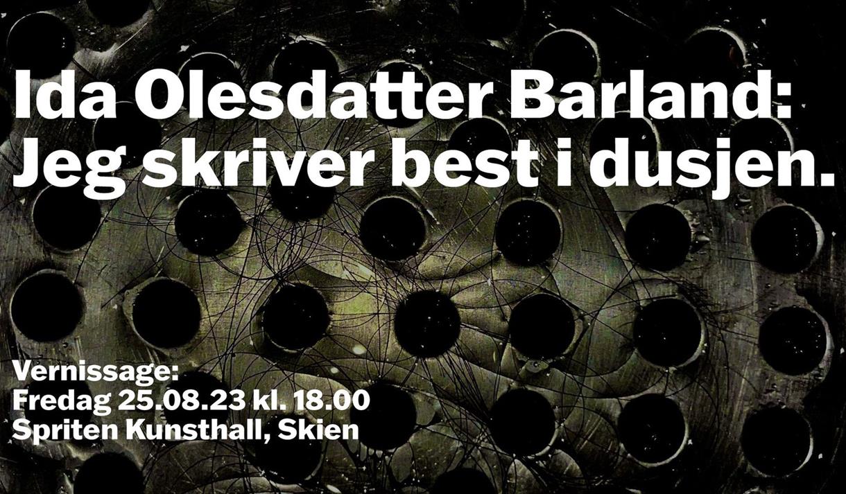 Plakat for utstilling på Spriten Kunsthall