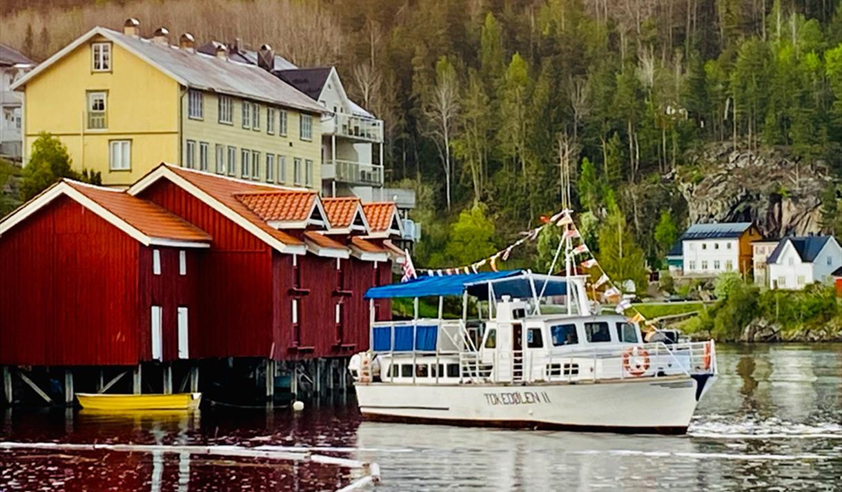 Tokedølen on a guided tour on Toke