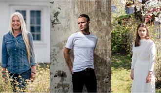 bildecollage av bilder på 3 musikere