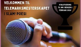plakat til "Telemarksmesterskap i SLAM!poesi"