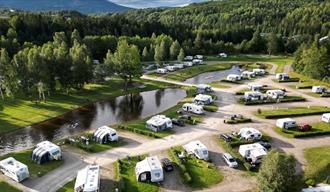 drone photo of Beverøya Camping