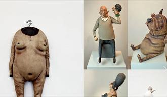 Keramikkfigurer laget av Ole Martin Skaug