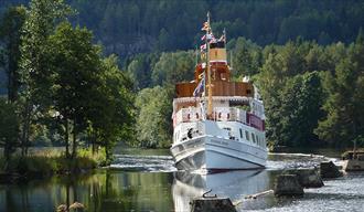 MS Henrik Ibsen on the Telemark Canal