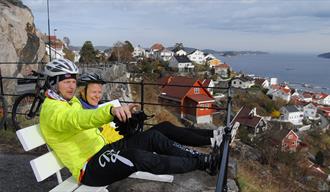 Cycling along the coast of Grenland