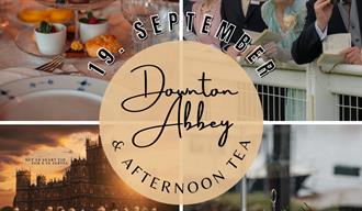 plakat til "Downton Abbey festpremiere & Afternoon Tea"