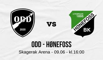 plakat "Odd vs Hønefoss"