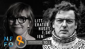 plakat til "Literatur huset i Skien"
