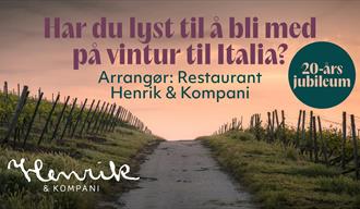 plakat til "Vintur til Italia"