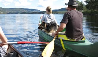 Padling på Tjørull, ein del av Arendalsvassdraget