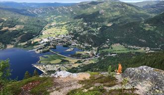 utsikt mot Seljordvatn fra Bjørgefjell i Teemark