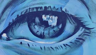 maleri av et blå øye