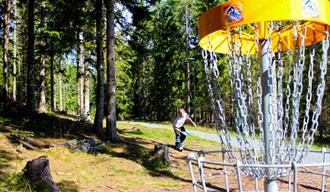 Frisbeegolf i Skien fritidspark