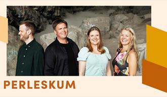 De fire medlemmene i Perleskum, 2 damer og 2 menn