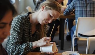 Koboltworkshop på Porselensmuseum i Porsgrunn