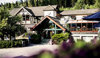 entrance Straand Hotel in Vrådal