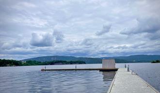 public sauna at Ulefoss