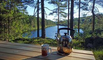 kaffe med utsikt på Søvass stua