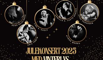 plakat til "Førjulskonsert med bandet Vinterlys"