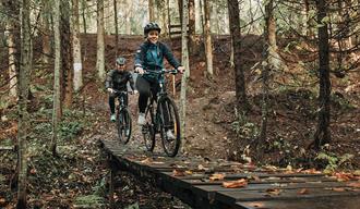 cycle path  at the Skien fritidspark