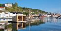 Utsikt fra Gunnarsholmen i Kragerø mot sentrum
