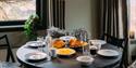 breakfast table at Gausta Sportell