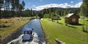 leisure boat on the Telemark Canal