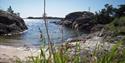 Ivarsand, a beautiful beach along the coastal trail