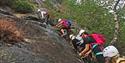 group climbs in Drangedal