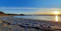 sandy beach at tårnbrygga on Jomfruland