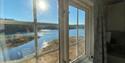 view from the living room at Lille Nakksjø cabin farm in Villmarkseventyret