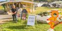 the reception and kiosk at Brevigstrand Camping