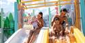 mothers with small children in a slide at Bø Sommarland