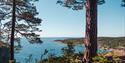 View from Rognåsen on the coastal path in Bamble