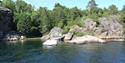 island Siktesøya with jetty