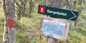 hiking sign towards Bjørgefjell