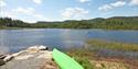 canoe by the water