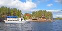 turistbåten Tokedølen som har faste avganger fra Hulfjell Gård i sommersesongen