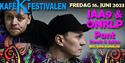 Kafe K festivalen plakat. På plakaten bilde av JAA9 & OnklP
