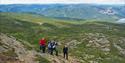 people on their way up to Mount Roan