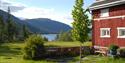 cabin at Fossumsanden Camping and cabin rental with a view of the water