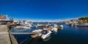 The guest harbour at the pier Jernbanekaia