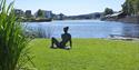 Laugstol park i Hjellen i Skien