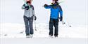 2 people with skis at Holtardalen